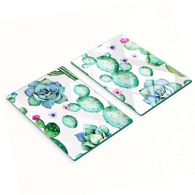 Multifunctionele decoratieve snijplanken van geharde cactus voor in de keuken, 2x40x52 cm
