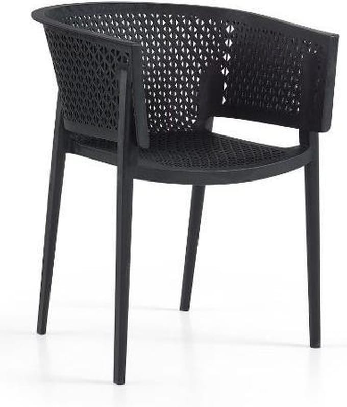 Tuinstoel Rosa armchair zwart
