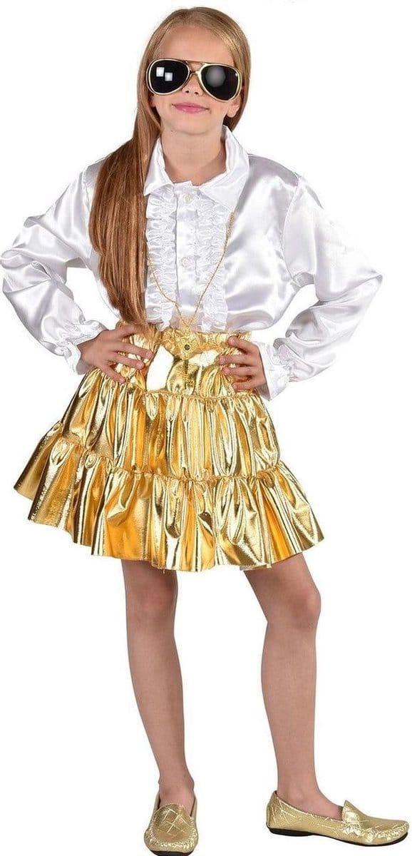 Magic Design Rokje Meisjes Polyester Zilver Maat 128/140