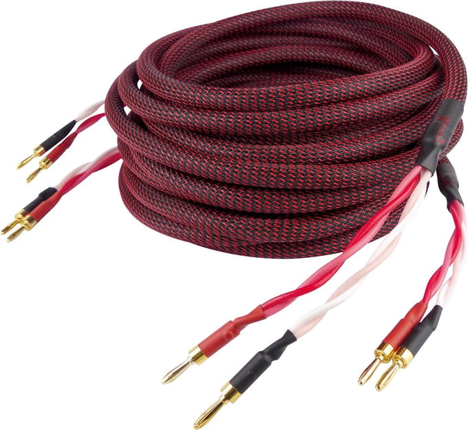 Dynavox Perfect Sound Luidsprekerkabel 2x 5m Zwart/Rood