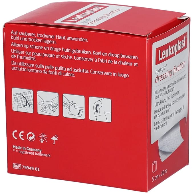 Leukoplast® Hypafix 5 cm x 10 m 1 Pleister
