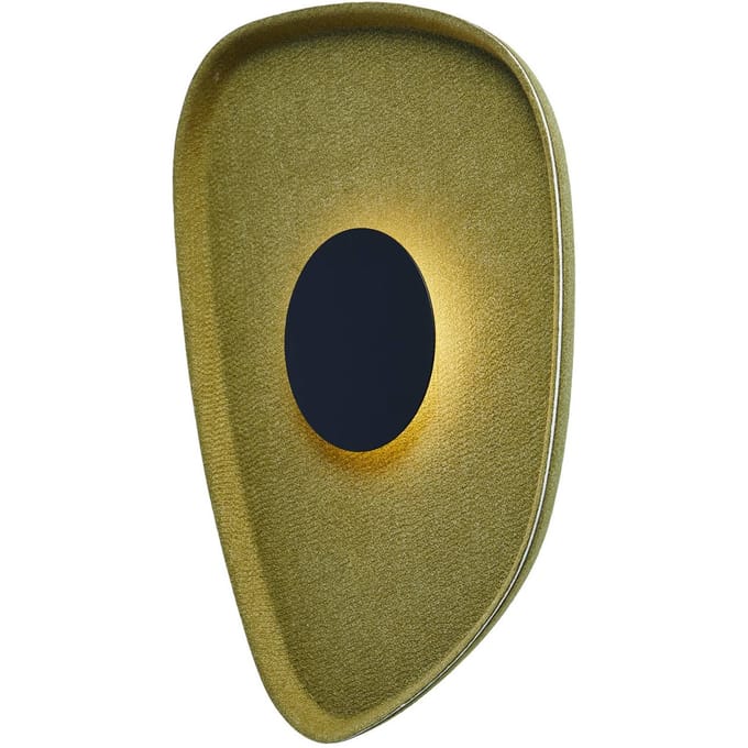 LOOM DESIGN LED wandlamp Cozy, groen, vilt, 40 x 31 cm