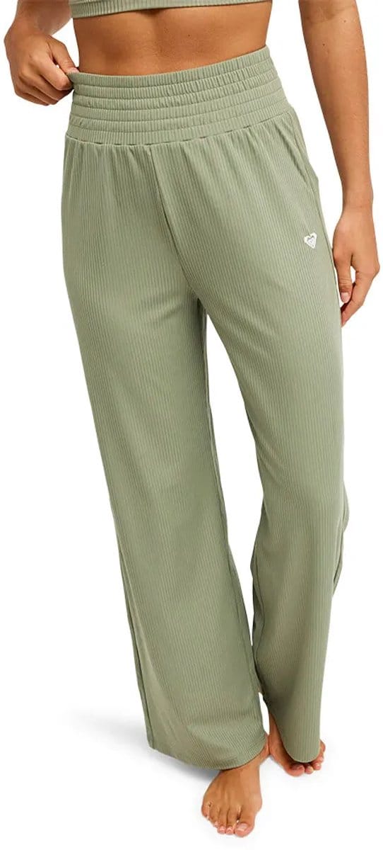 Roxy Rise & Vibe Rib Smoked Broek Groen M Vrouw