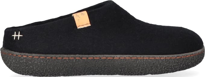 Slipa Unisex Pantoffels Wolvilt Zwart