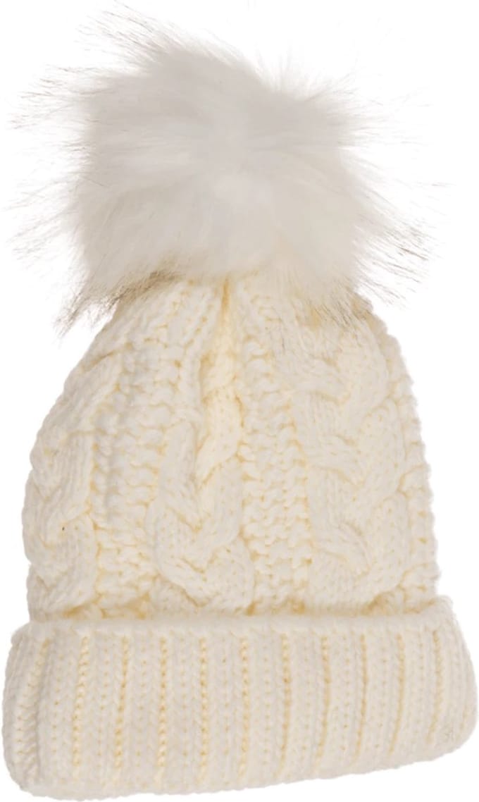 Out of the Blue - muts - beanie - damesmuts gevoerd - winter - offwhite