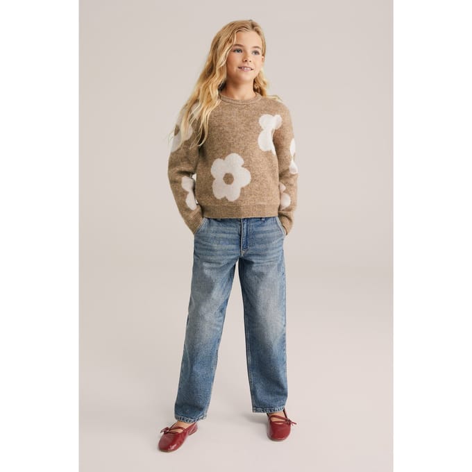 We Fashion Knitted Pullover Light Brown Größe: 110/116 | Strickjacken Outlet | kids | Braun