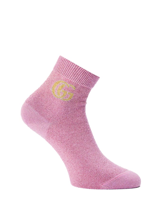 GG Monogram Kasjmier Enkelsokken
