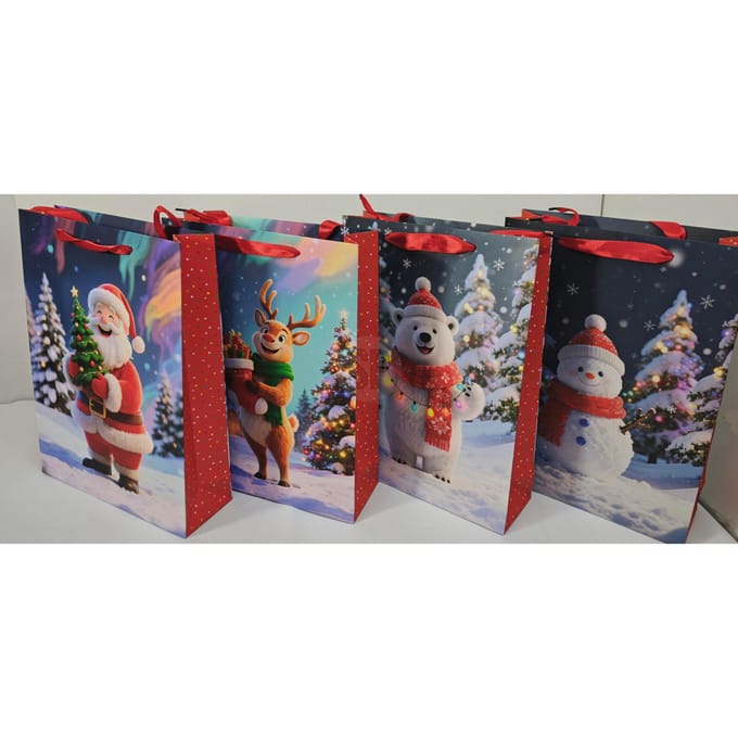 Papieren geschenktas 18x8x23 cm