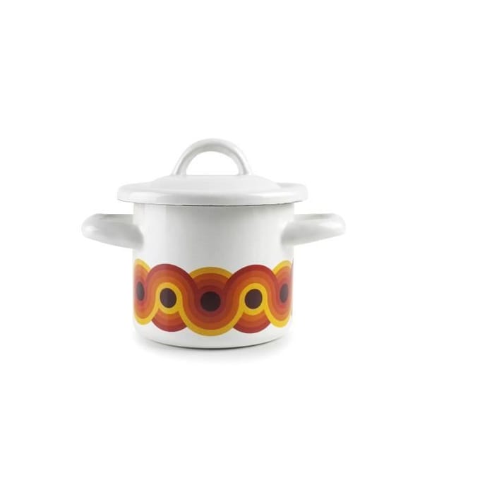 Pot - IBILI - Pop - 10 cm - Acier émaillé vitrifié - Couvercle inclus