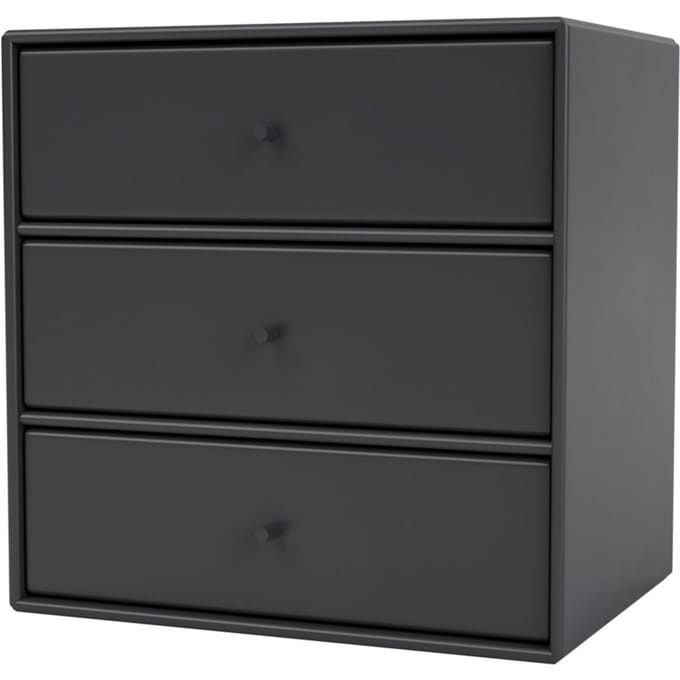 Montana Montana Mini 1007 Wandmodule met drie laden - Anthracite