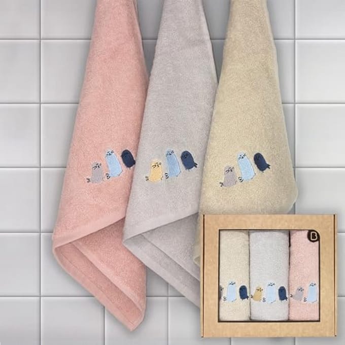 Set van 3 absorberende en zachte theedoeken van 50 x 50 cm