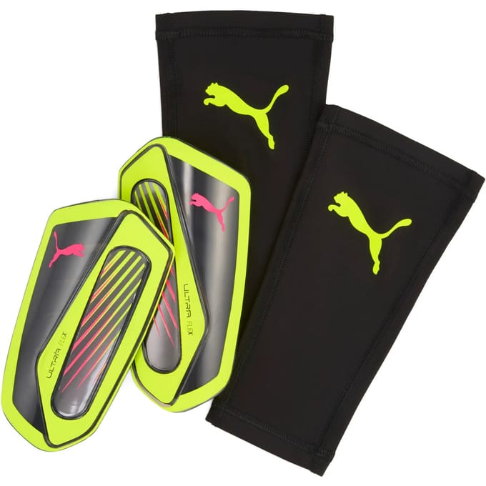 Puma Ultra Flex Sleeve Yellow Alert Silver - Keepershandschoenen - Maat M