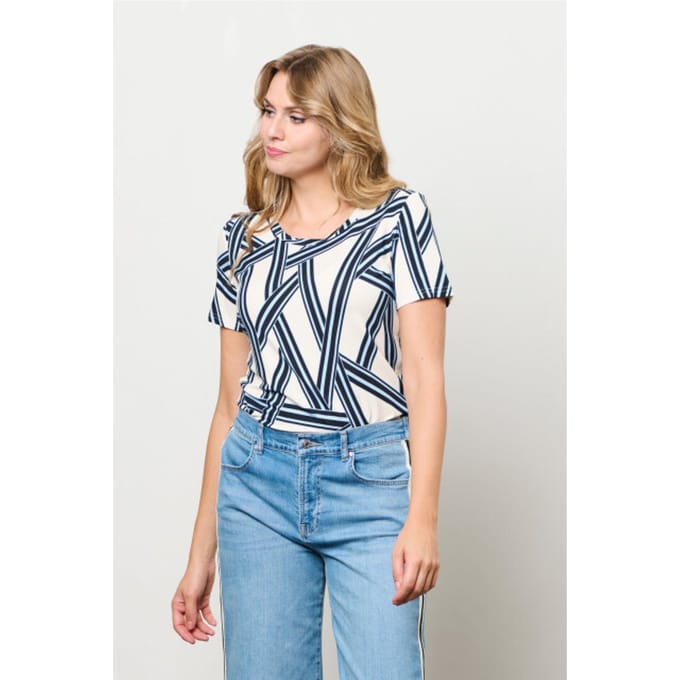 &Co Woman VERE LINE - Top - M - Blauw
