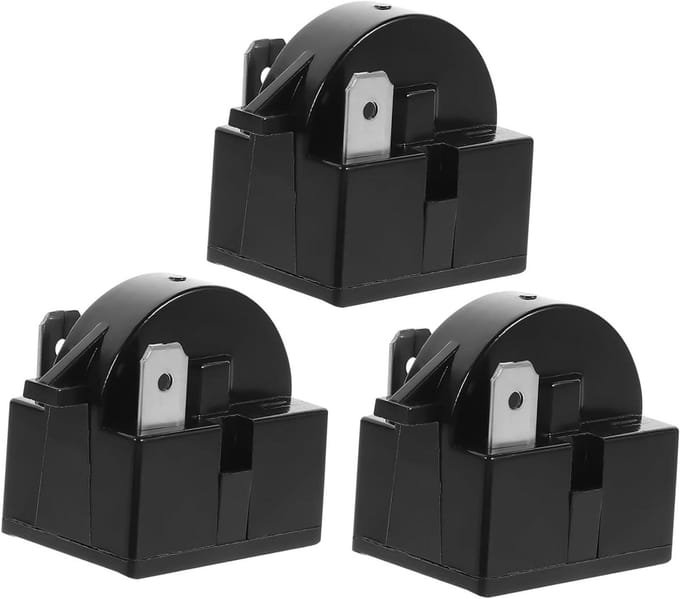 Koelkast Start Apparaat - Compressor Relais - Koelkast Reparatie - Universeel Ontwerp - 12 Stuks - Zwart
