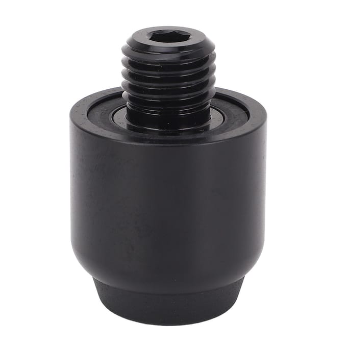 1.1 Inch Poolkeu Verlengstuk met Bumper Aluminium Materiaal Biljartstok Handvat Verlengstuk black