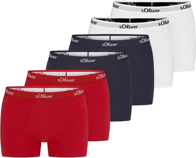 s.Oliver Heren retro short / pant 6 pack Basic