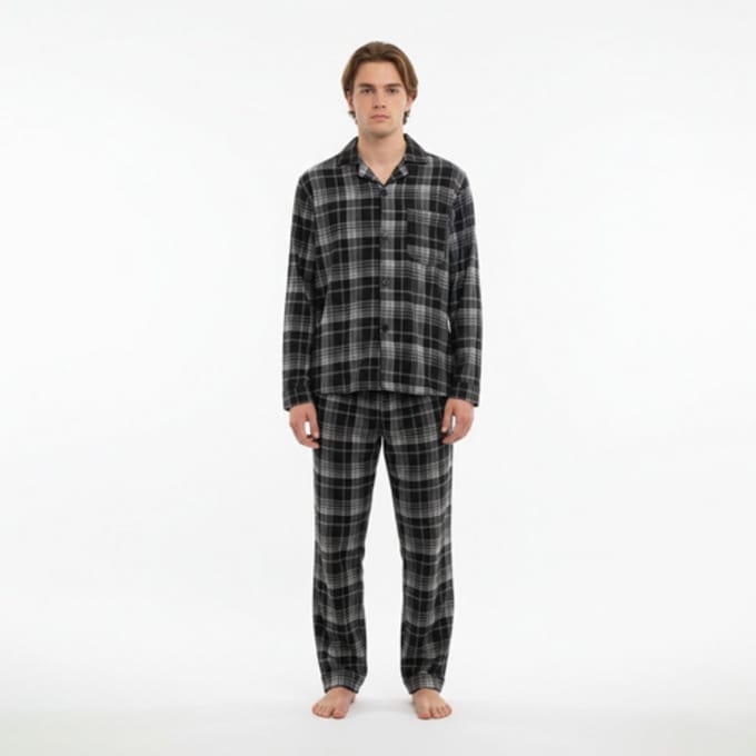 heren pyjama gianvaglia 2503 zwart m
