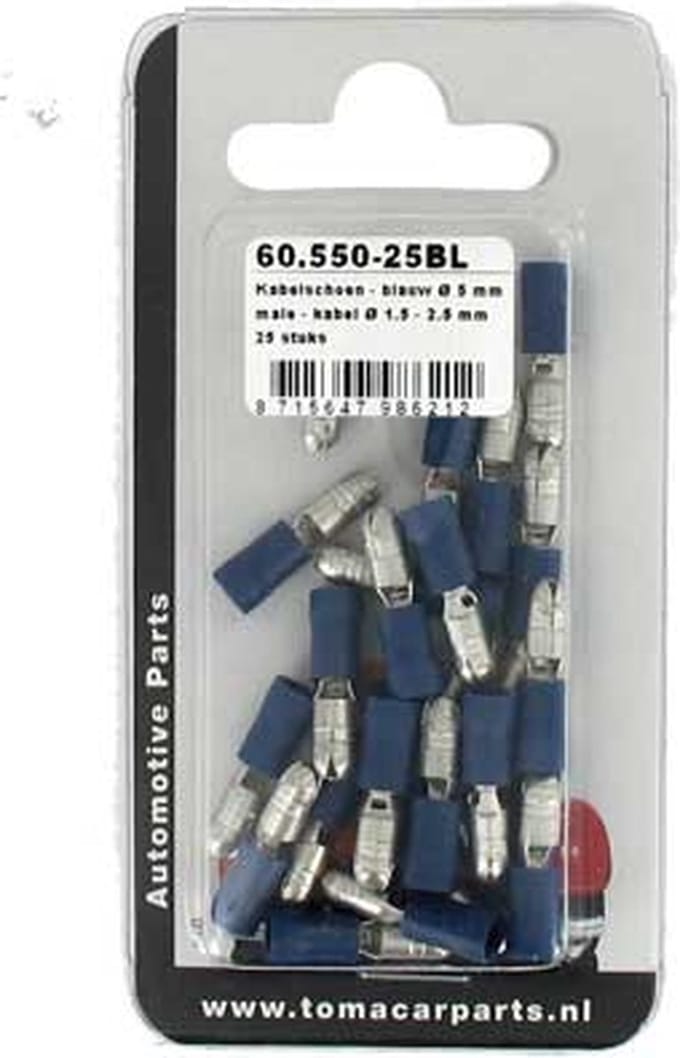 Kabelschoen Ø 5 mm 25 stuks blister