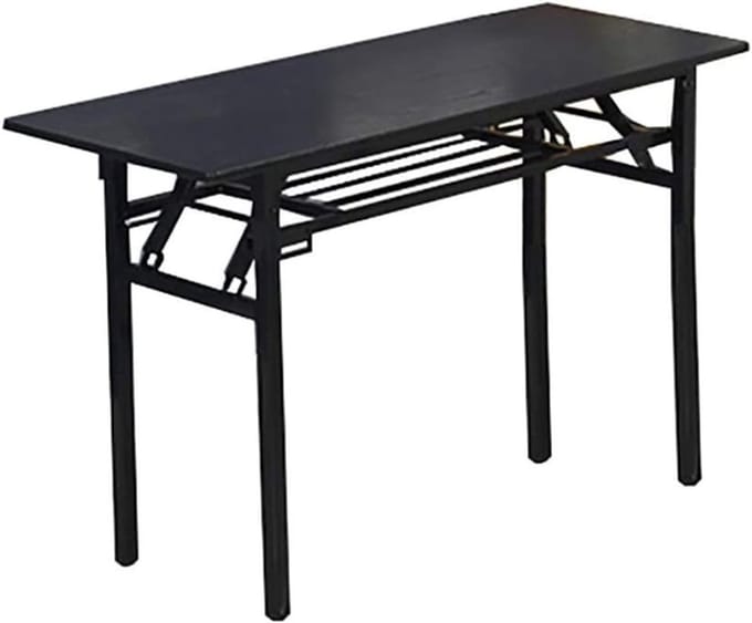 Klaptafel Bureau - Werktafel Eettafel - Thuiswerken Studeren - Stabiel Stevig Frame - 80x40x75cm - Zwart