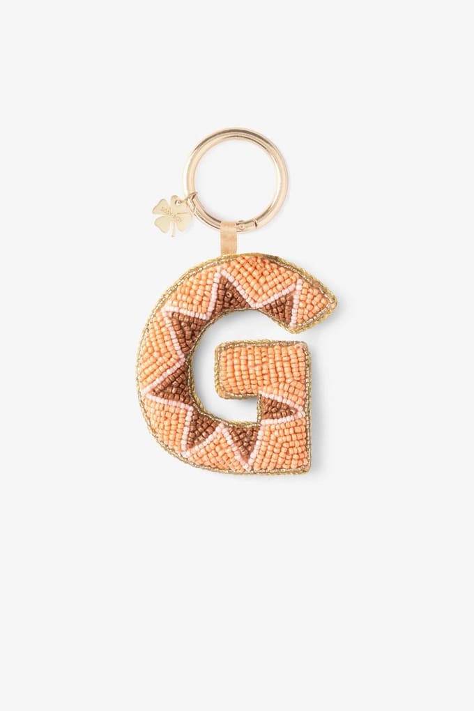 Sissy-Boy - Lichtoranje bag charm letter G
