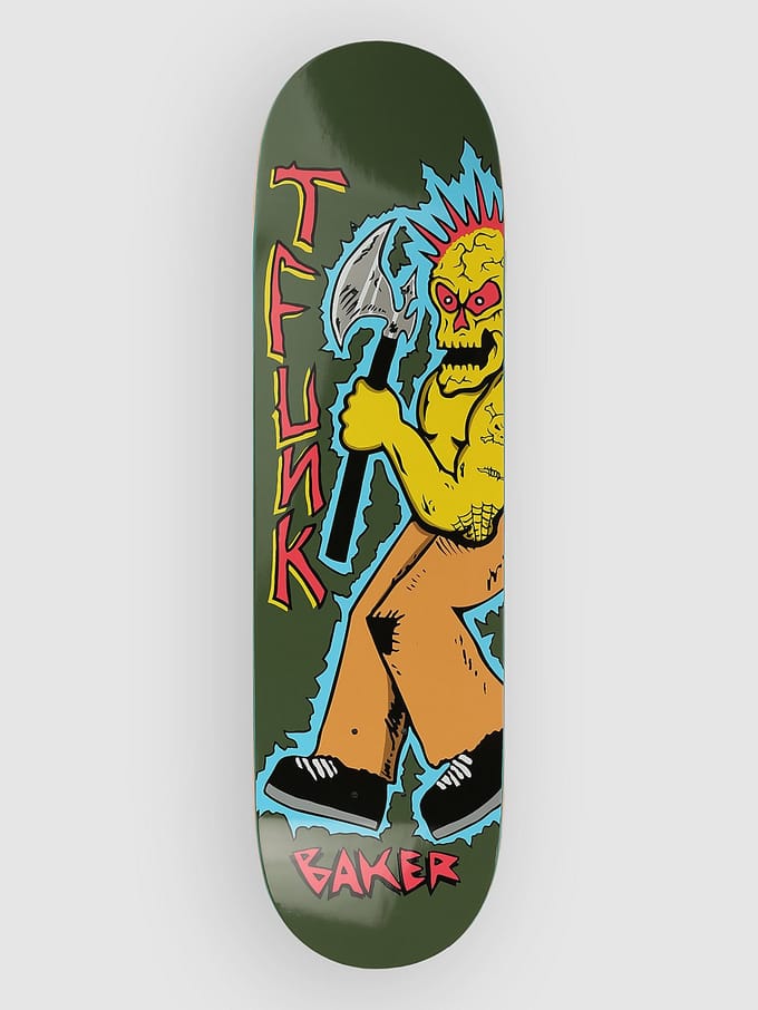 Baker Tristan "T-Funk" Funkhouser Axe 8,3875" Skateboard Deck groen