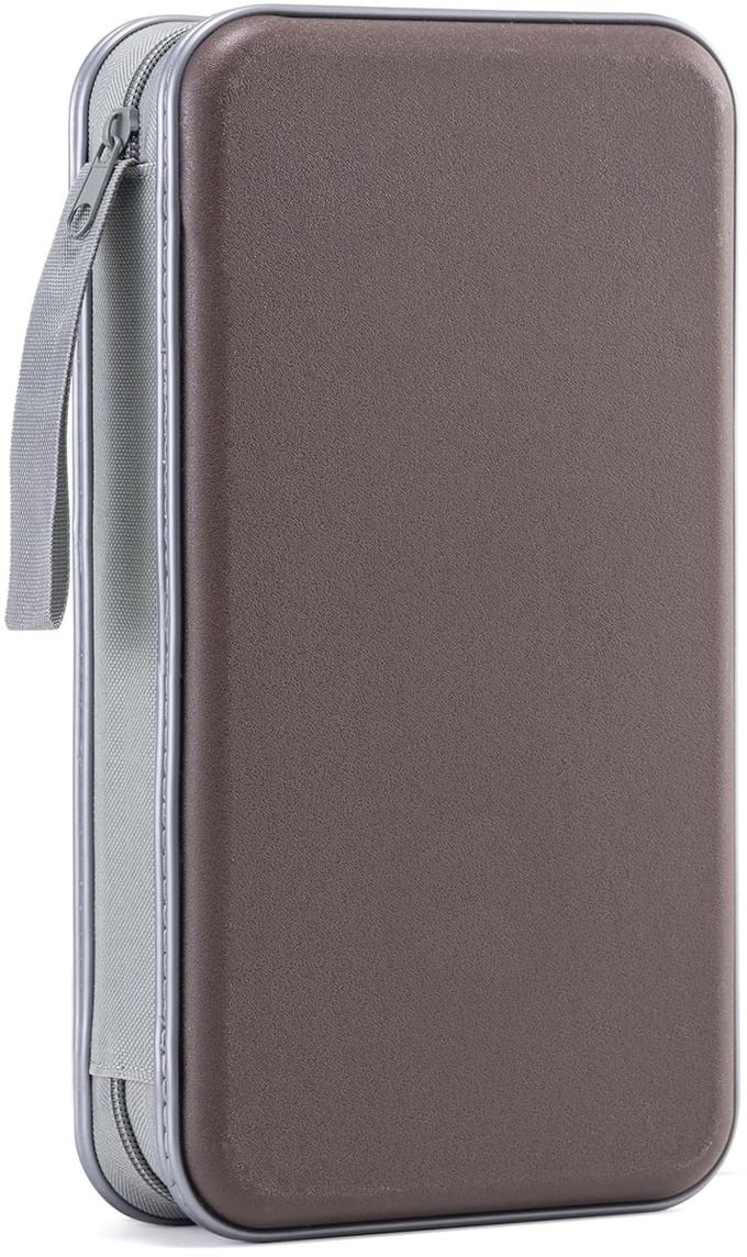 DVD Case, 96 Capaciteit CD Case Houder Opslag Organizer Hard Plastic Beschermende Disc Portemonnee voor Auto