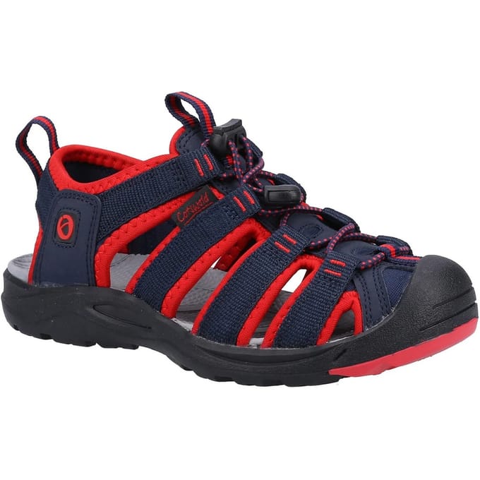 Cotswold Kinderen/Kinderen Marshfield Sandalen (Rood/Blauw)