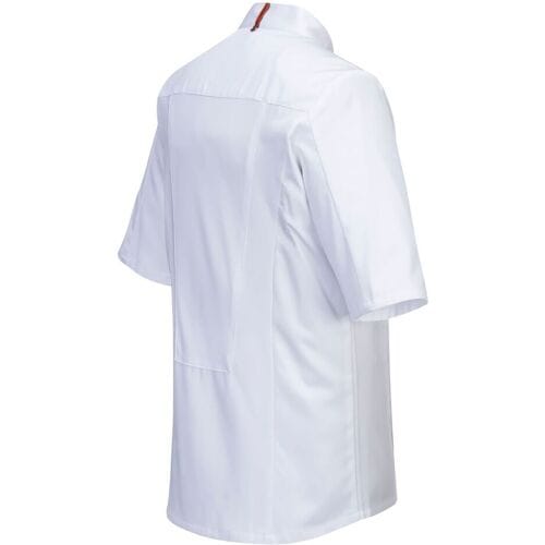 GGM Gastro (5 Stück) Kurzarm MeshAir Pro Kochjacke - Weiß - Größe: S Zilver