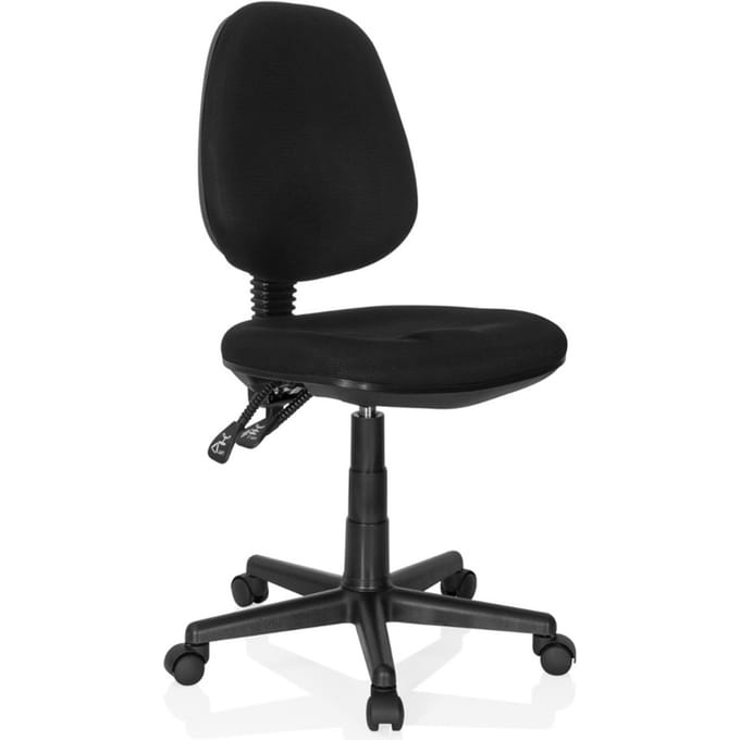 hjh OFFICE City 25 - Thuisgebruik bureaustoel - Zwart - Stof
