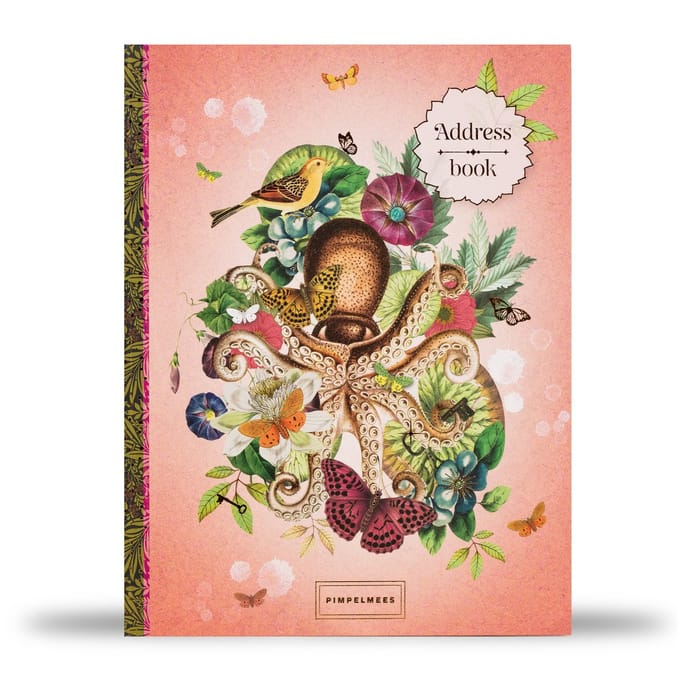 Pimpelmees address book A5 - Peach
