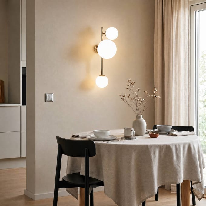 ALDEX Wandlamp Dione, 3-lamps, goudkleurig