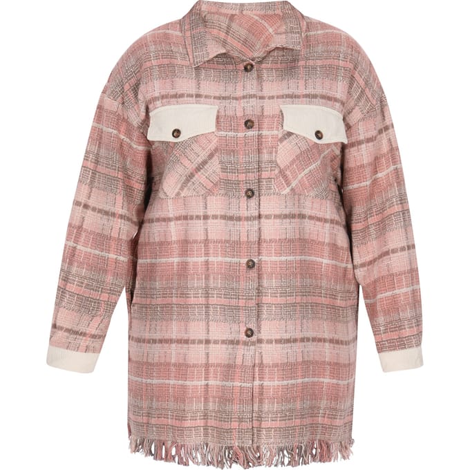 usha Plussize jasje vrouwen roze