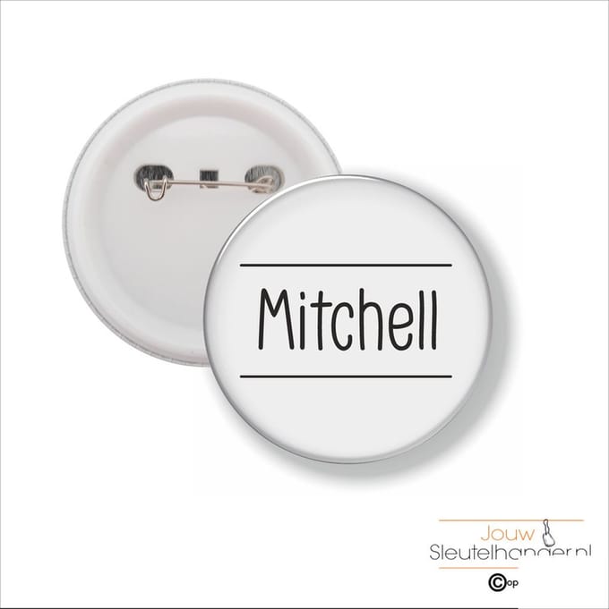 Button Met Speld 58 MM - Mitchell