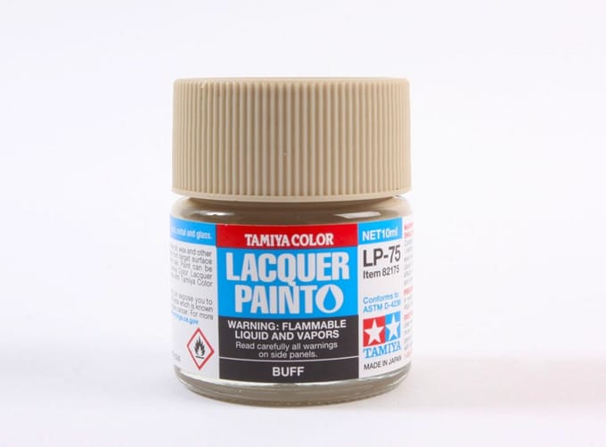 Tamiya Hobbyverf Enamel verf - LP-75 Buff - Matt - Lacquer Paint - Verf potje - 10 ml