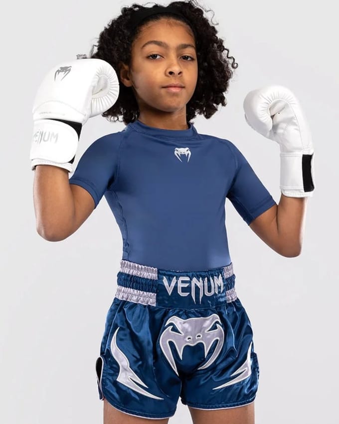 Venum Inferno Kids Muay Thai Shorts Blauw - 12 Jaar