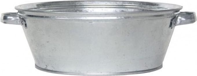 Ronde zilveren drankemmer/drankkoeler 9 liter