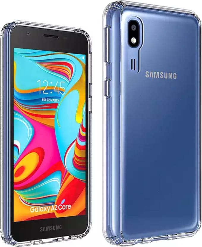 Silicone back cover Geschikt voor Samsung Galaxy A2 Core/Transparant hoesje