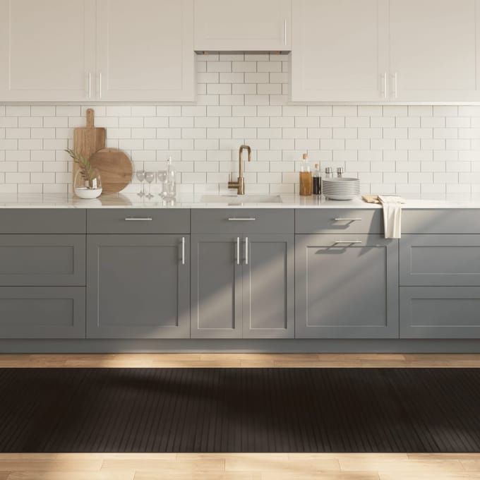 vidaXL Vloerkleed rechthoekig 100x400 cm bamboe donkerbruin