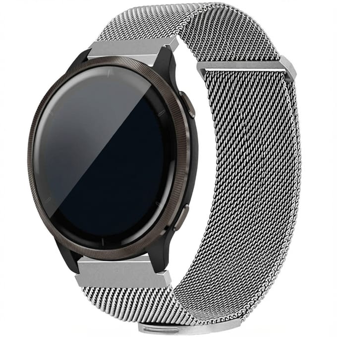 imoshion Milanees magnetisch bandje - Universeel 22 mm aansluiting - Maat M - Zilver