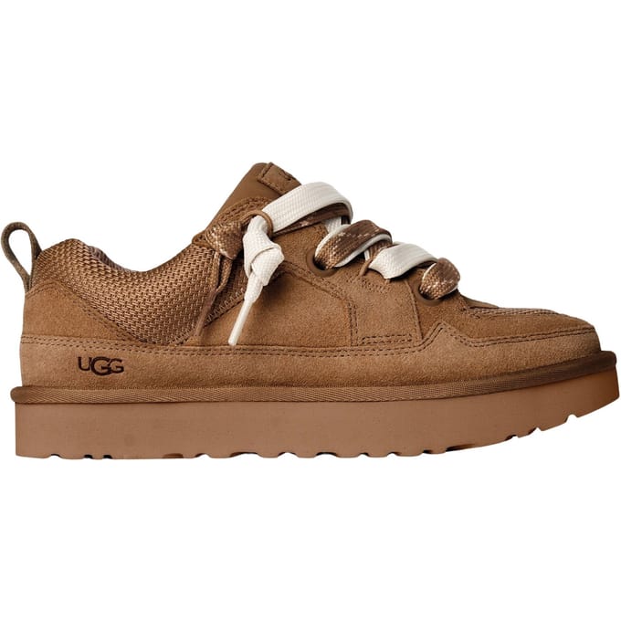 UGG® Lo Lowmel sneaker in Brown, Maat 41, Suede/Textiel/Gerecyclede Materialen