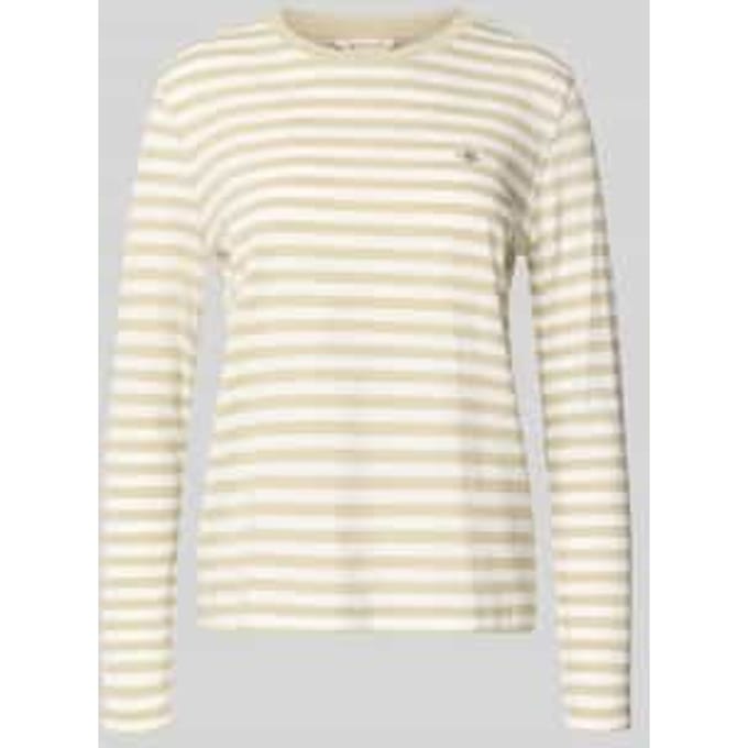 Shirt met lange mouwen met labelstitching