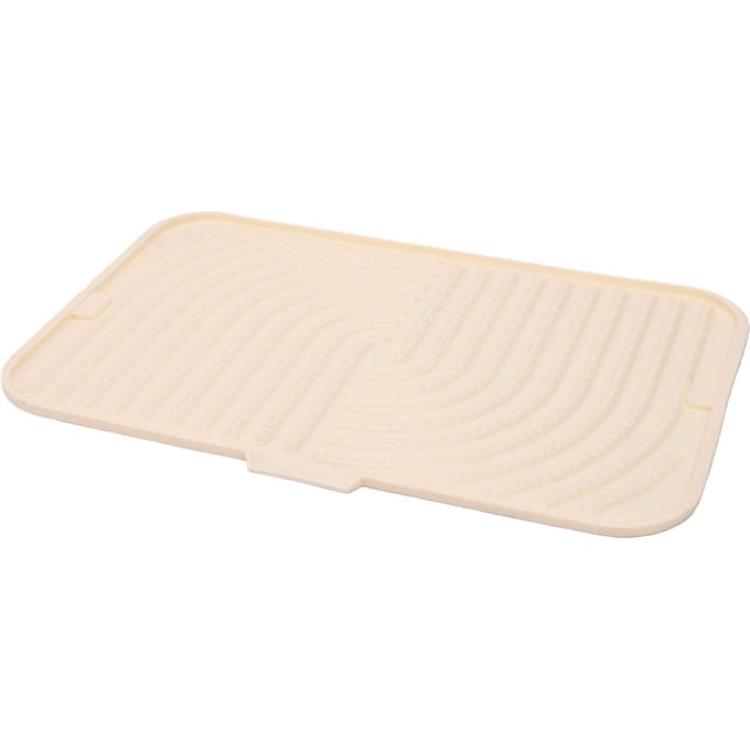 Siliconen Afdruipmat met Schuine Afvoer Non-slip Afdruiprek Mat voor Keukenblad