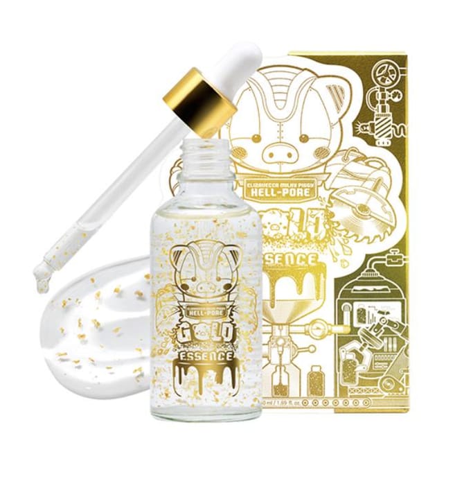 Elizavecca, Hell-Pore Gold Essence, 1.69 fl oz (50 ml) white