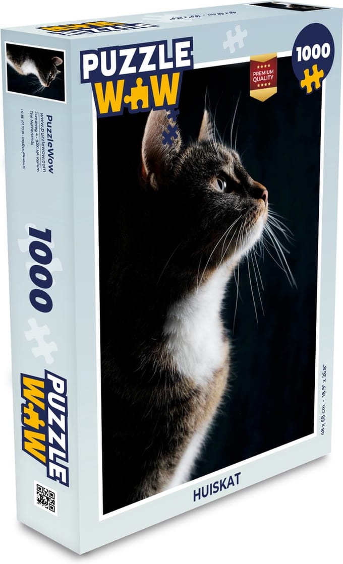 Puzzel Huiskat - Legpuzzel - Puzzel 1000 stukjes volwassenen