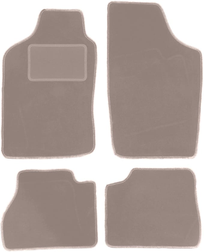 Beige velours matten voor: Nissan Micra K10 hatchback (1983-1991)