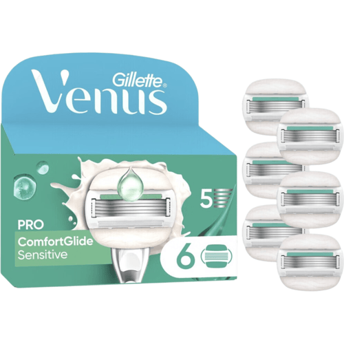 Gillette Venus Pro ComfortGlide Sensitive Scheermesjes Voor Vrouwen - 6 Navulmesjes