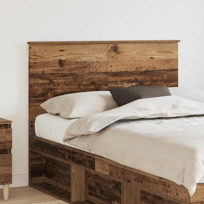 vidaXL - Hoofdbord - Oudhout - 100 - cm - Geconstrueerd - hout