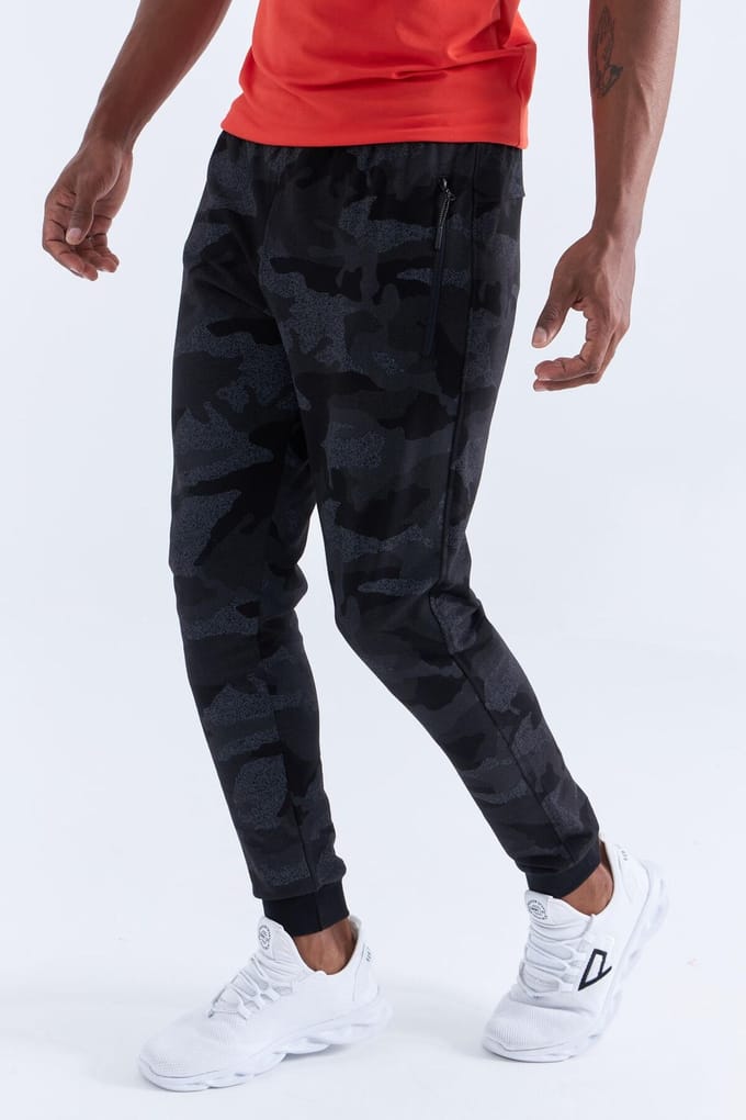 Heren Camouflage Slim Fit Sweatpants