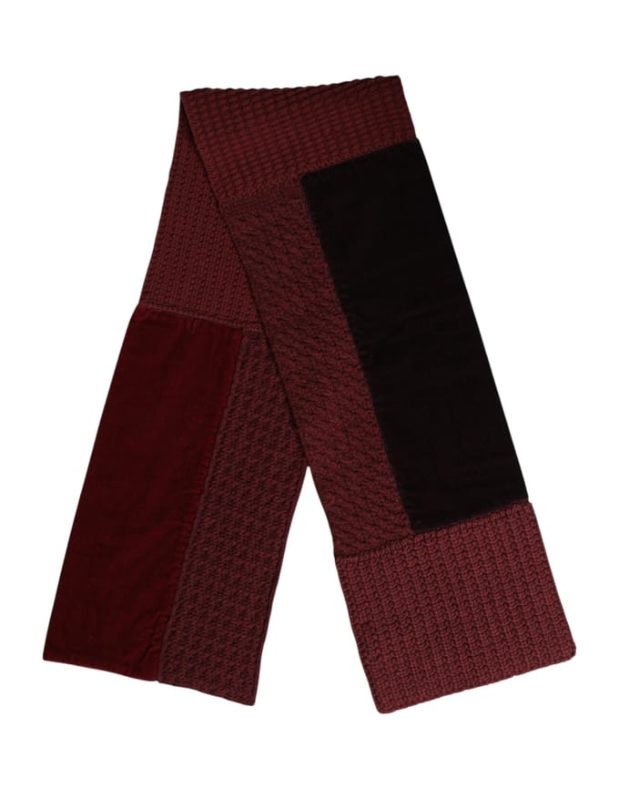 Bordeaux Zwart Halswarmer Wrap Sjaal