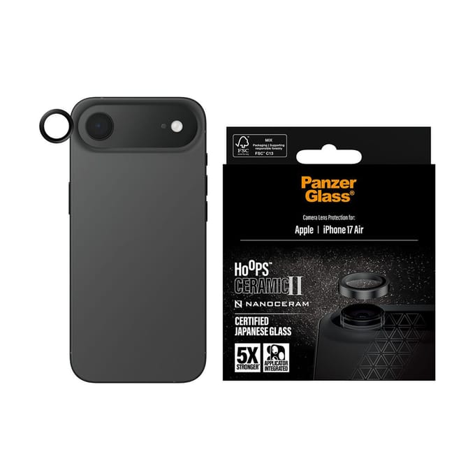 PanzerGlass Hoops Ceramic Camera Lens Protector geschikt voor Apple iPhone Air